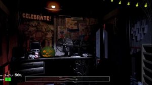 прошёл третью ночь!!! фнаф1 (хеллоуин)1 часть