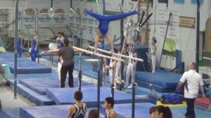 PARALLEL BARS  - mens region 6 - Sterling MA meet - Jan 2014 - Level 8 USA gymnastics