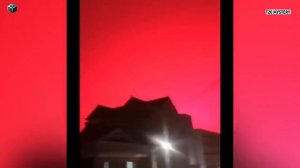 Mysterious Blood Red Sky in China’s Zhoushan City, Meteorologist Explained The Mystery