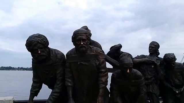 "Бурлаки на Волге".Живая картина И.Репина в Самаре.(14)#mycitytravelМои городские путешествия смотреть онлайн