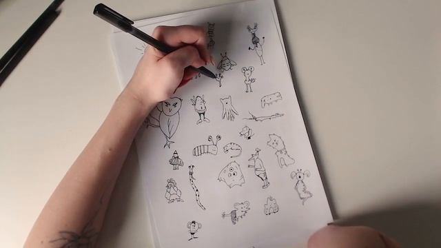 Рисую забавных персонажей, часть первая