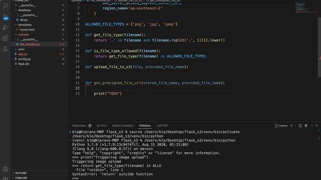 Flask S3 Upload/Download + Pre-Signed Urls смотреть онлайн