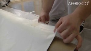 Как наклеить фреску, фотообои