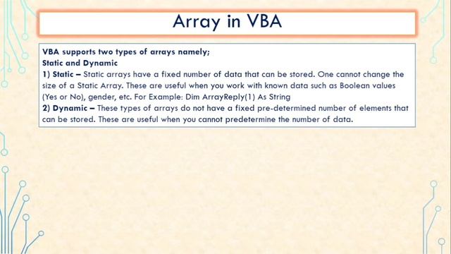 Basic concept of Array in Excel VBA || One dimensional array || Two dimensional array