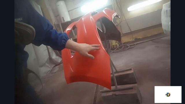 Kia Ceed Покраска красный цвета