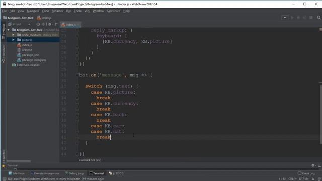 Создание Telegram бота. Урок №2. Экраны. Клавиатура, сообщения. (Владилен Минин - Webformyself) смотреть онлайн