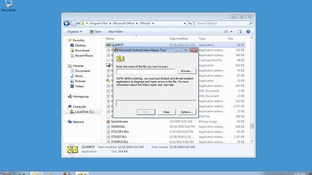 How to Run Scanpst.exe Outlook 2010 смотреть онлайн