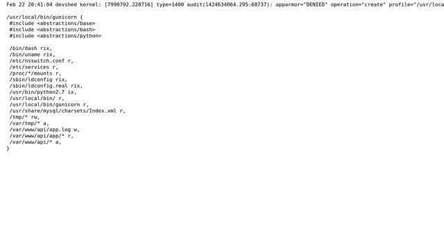apparmor aa-logprof not asking about all dependencies смотреть онлайн