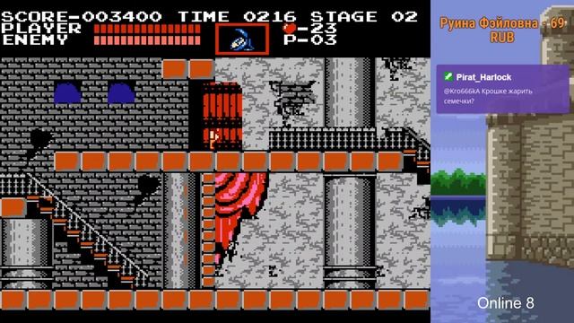 Akumajou Dracula ➤ Прохождение ➤ (No Death) ➤ (NES, Famicom, Dendy) смотреть онлайн