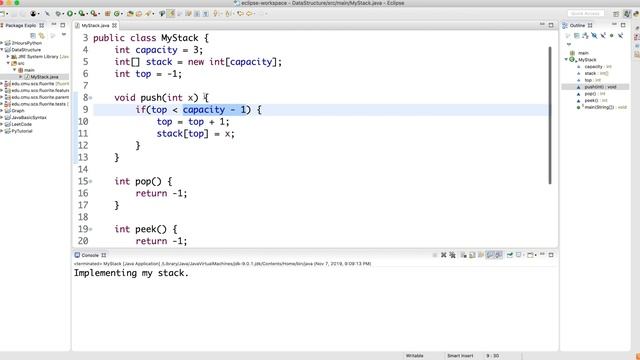 Stack in Java Bangla Tutorial- Code implementation. Data Structure Bangla Tutorial.