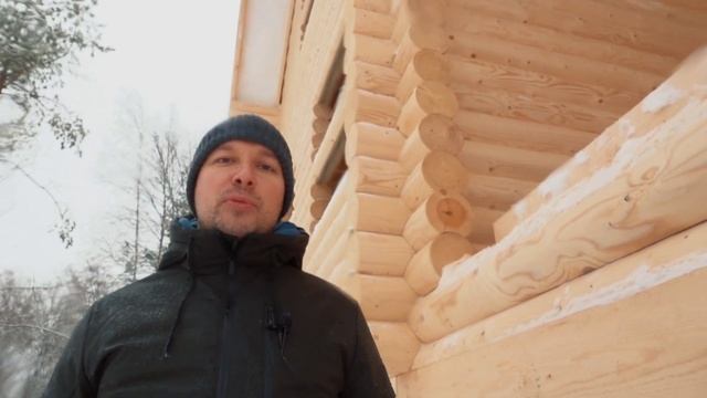 Зимний лес! Стоит ли строить дом из бревна зимой?