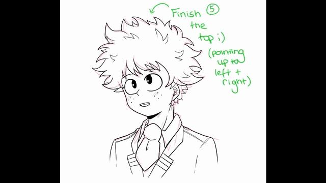 Drawing Deku's Hair смотреть онлайн