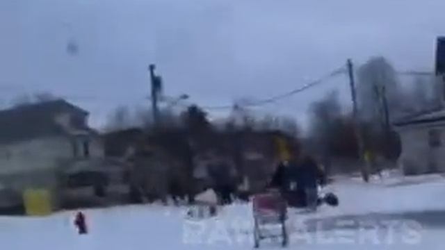 В Буффало (США), начались массовые грабежи, потому что пошел снег