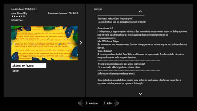 Skyrim Caesia Follower Tradução PT-BR Xbox One смотреть онлайн
