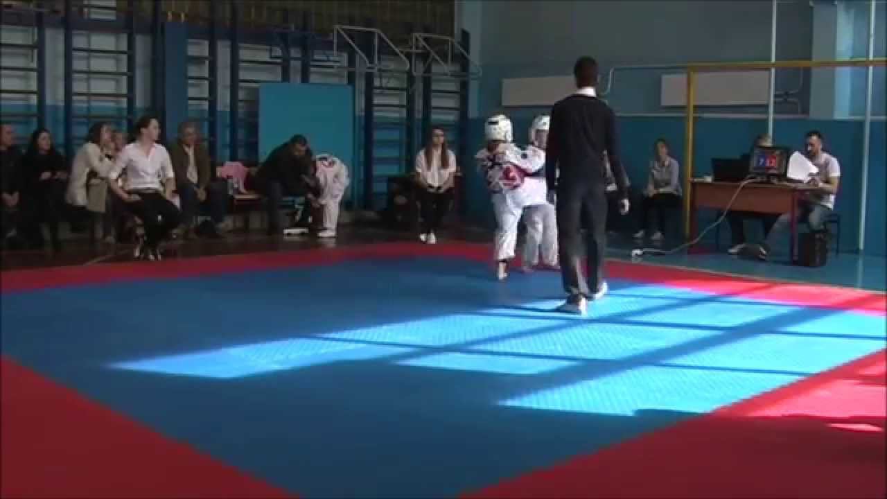 Taekwondo WTF. V Открытое Первенство района Кузьминки. 29.03.2015. Рогозин-Соколов.