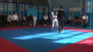 Taekwondo WTF. V Открытое Первенство района Кузьминки. 29.03.2015. Рогозин-Соколов.