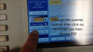 How to change Ricoh scan settings from JPG to PDF