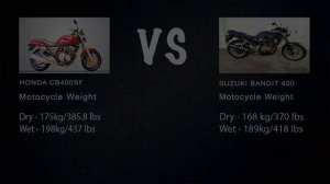 Honda CB400SF VS Suzuki Bandit 400 (specifications)