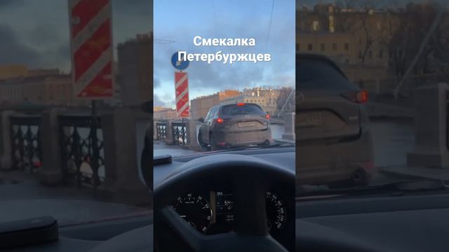 Повезло, что уровень воды в Фонтанке низкий был. #питер #авто