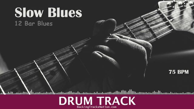 Slow Blues | A Minor | Drum Track | 75bpm