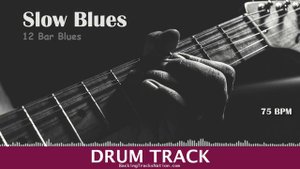 Slow Blues | A Minor | Drum Track | 75bpm