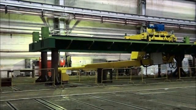 Манипулятор загрузки-выгрузки заготовок в карусельную печь смотреть онлайн