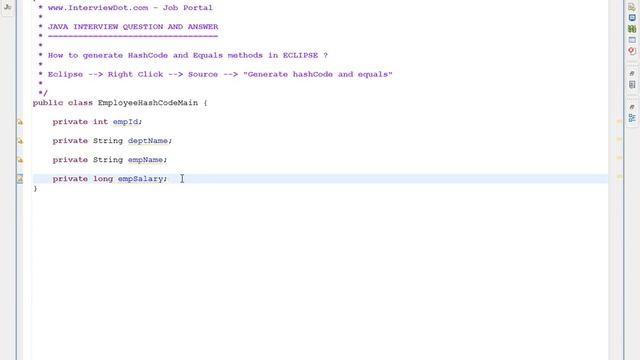 HOW TO GENERATE HASHCODE AND EQUALS METHODS IN ECLIPSE смотреть онлайн