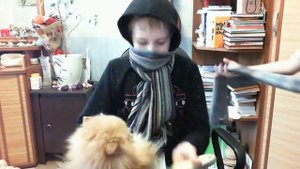 Вождь Терористов чешет собаку!!!