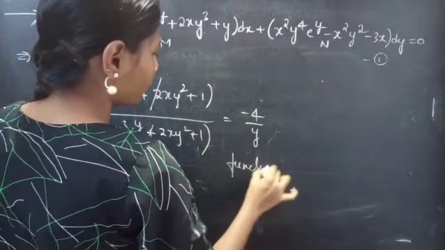 (2xy^4e^y+2xy^3+y)dx+(x^2y^4e^y-x^2y^2-3x)dy=0 #NonExact L616 @MathsPulseChinnaiahKalpana смотреть онлайн