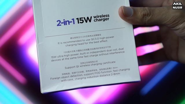 RM40 Dapat Cas 2 Peranti Serentak! Joyroom 2-in-1 15W Fast Qi Wireless Charger смотреть онлайн