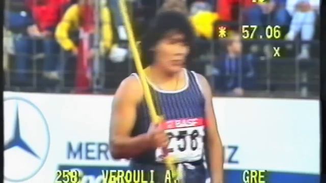 394 European Track and Field 1986 Javelin Women Anna Verouli смотреть онлайн