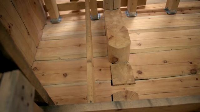 Рубленные дома. Трещины в бревне. смотреть онлайн