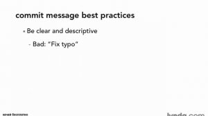 3.04  Getting Started Writing commit messages (Правильное написание сообщений для коммита)