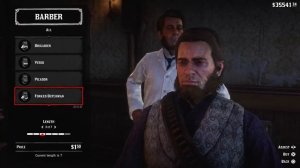 Red Dead Redemption 2 - Arthur Max Length Hair & Beard Barber Visit (All Styles) RDR2 2018