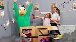 Разгром в школе! Мы разозлили учителя Балди! Техничка заперла нас в школе с Балди