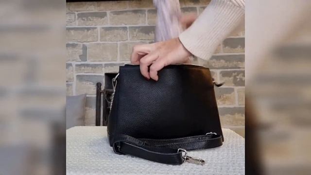 женская сумка Dakkotta из натуральной кожи с цепочкой и длинной ручкой через плечо смотреть онлайн