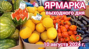 Краснодар - Ярмарка выходного дня на ул. Одесской - цены на продукты - 10 августа 2024 г.