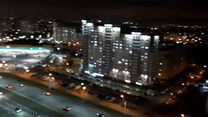 Minsk, минск, красивый ночной вид на город, торговый центр green city, mall.mp4