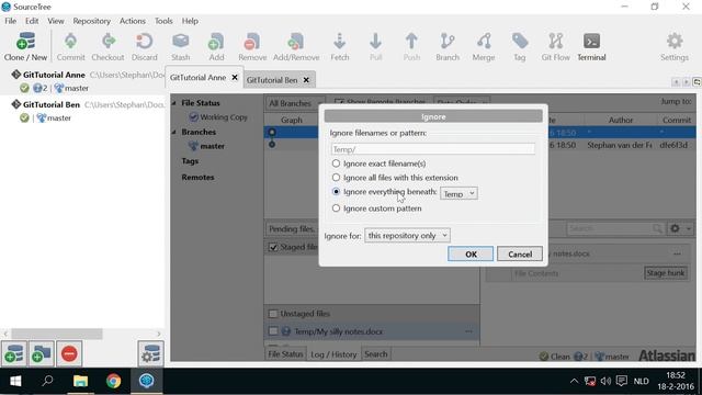 Getting started with Git using SourceTree - Part 5: Ignoring files and folders смотреть онлайн