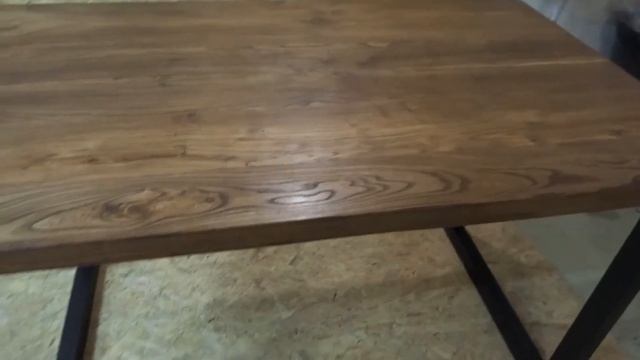 Стол лофт своими руками из карагача.