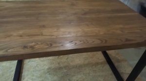 Стол лофт своими руками из карагача.