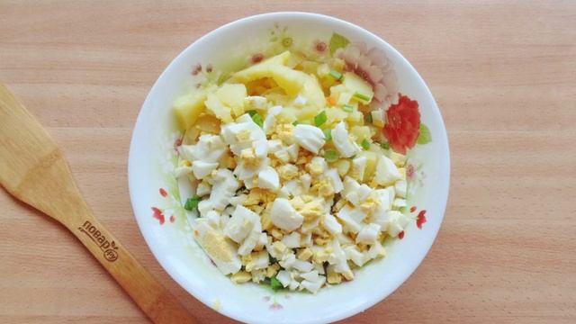 Салат Столичный с говяжьим языком