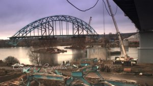 Демонтаж моста через реку Москва в Броницах