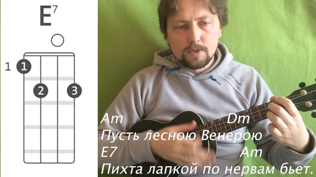 Как сыграть песню "Говоришь, чтоб остался я..." на укулеле с аккордами смотреть онлайн