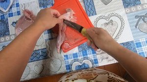 Разделка тушки кролика.