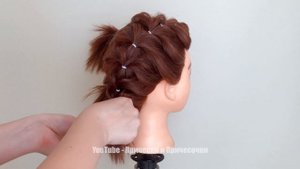 Прически на короткие волосы на 1 сентября из резинок. peinados para cabello corto. Short hairstyles