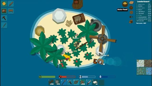 ВЫЖИВАНИЕ НА ОСТРОВЕ! МИНИ ФЕРМА! С ГОЛОСОМ - Starve io