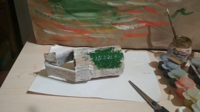 Вертолет из картона. Подарок к 23 февраля своими руками.