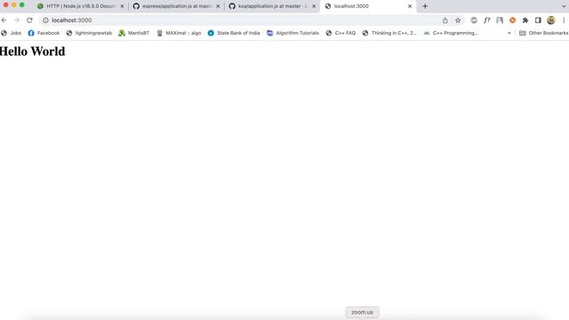 NodeJS Tutorial in Hindi: HTTP Module in Node.js | Create HTTP server in Node.js| Web server in Nod