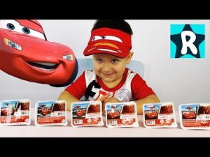 ★ Тачки МОЛНИЯ МАКВИН Ореховая Паста с Сюрпризом Lightning McQueen Disney CARS Roma Show